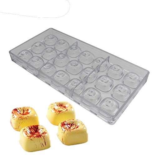 Stampo quadrato in policarbonato per cioccolatini, forma fondente, per caramelle, gelatine, stampi in plastica per pasticceria, utensili da cucina trasparenti per panettieri
