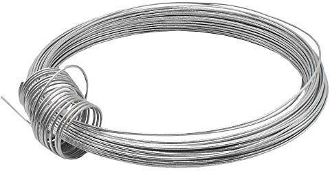 10m Eisendraht 1,80 mm verzinkt gebunden, auch Basteldraht Flechtdraht Spanndraht Bindedraht Stahldraht Deko-Draht genannt
