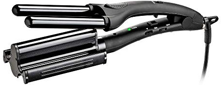 Salon Studio Professional MyWaves Piastra in Ceramica per Onde | Piastra Triferro Per Capelli Ondulati, Piastra in Ceramica per Onde Definite o Morbide, Temperatura Regolabile fino a 230°