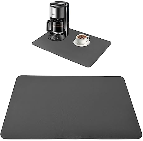 Kitchen Super Absorbent Draining Mat - 50x40cm Dish Drying Mat for Kitchen Counter, Sink & Worktop (1PCS)