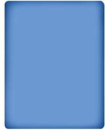 KLULK Lenzuolo Sotto Con Angoli Elasticizzati Matrimoniale Maxi Blu Cobalto 100% Cotone 180 X 210 + 27 Cm Made In Italy 2 Posti
