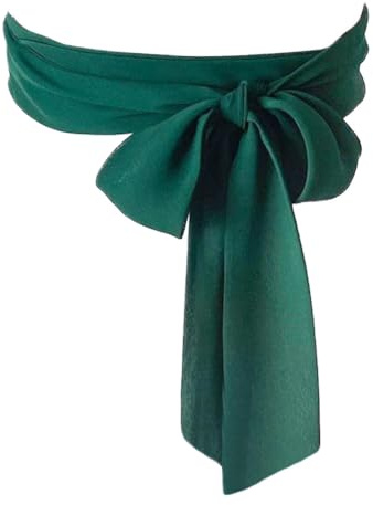 Inzegao Langer Chiffon-Schärpe für Damen, Taillengürtel, Hemd-Gürtel für Cocktail-Party, Hochzeit