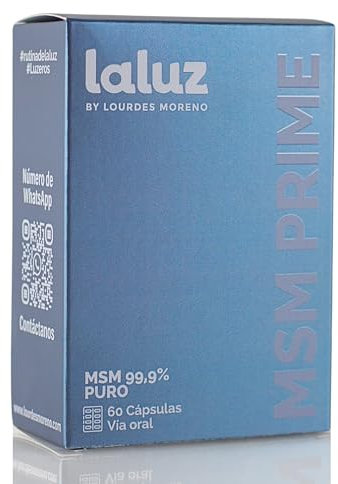 Lourdes Moreno | MSM PRIME 60 Cápsulas -Suplemento Regenerante para Articulaciones - Antiinflamatorio - Protección Antioxidante, Movilidad Mejorada y Alivio Natural del Dolor Articular