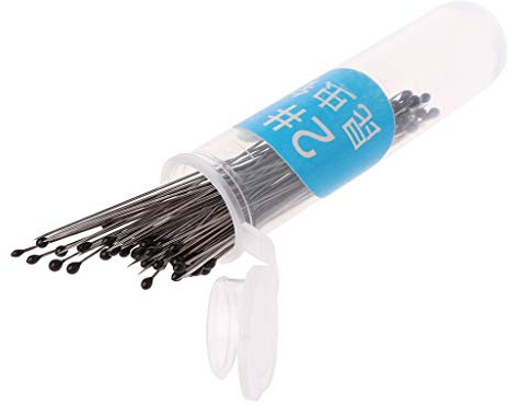 SOUTHJIELING Lot de 100 épingles à insectes en acier inoxydable avec boîte en plastique et résine pour entomologie, dissection