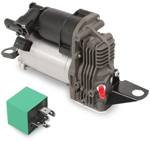 Taesayl 37106793778 Compresseur de Suspension Pneumatique avec Relais 5 Broches pour série 5 E61 520d 520i 523i 525xd 525 Xi 525d 5D 37206792855