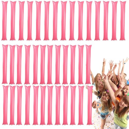 40 Stück Aufblasbare Cheer Sticks – Cheer Up Toys Cheerleading Sticks | 40 Stück Cheerleading-Stöcke, Aufmunterungsspielzeug, Leichte Krachmacher, Partygeschenke, Party-Cheerstick Für Sportveranstaltu