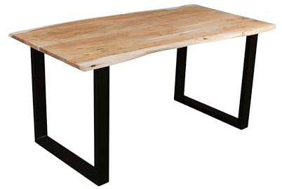 SAM Esstisch Quarto 160x85 cm Akazie Eiche/U-Gestell schwarz
