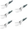 Cabilock 5 Piezas De Cocina Multifuncional Espátula Para Freír Pan Espátula Plana Pinza Para Barbacoa Pinzas Para Alimentos Espátula Pinzas Para Asar Panqueques Pinzas Para Tostadora