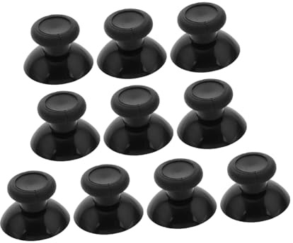 Artibetter 10 Pcs Game Console Joystick Sleeve and Thumb Caps Controller Accessories Black Silicone Protective Covers Replacement for Analog Stick Gaming