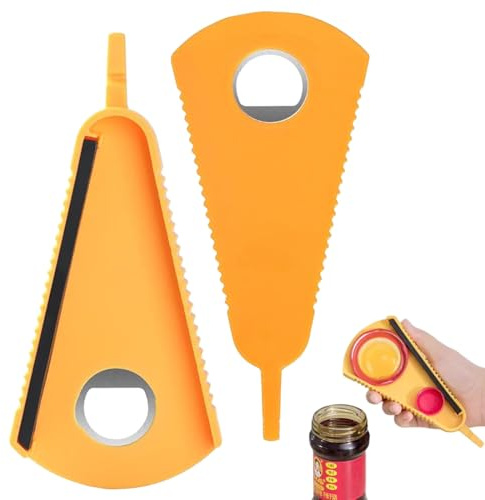 GHPKOTW 2 piezas Multifunción Abrelatas Profesional de botellas pequeño, cocina multiusos de tarros, tapas de botellas, Abrelatas Manual para niños, Ancianos y sufridores de Artritis
