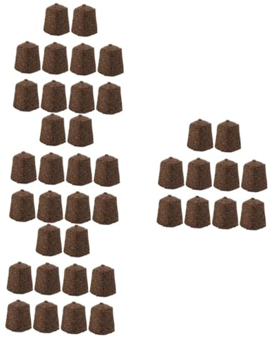 ibasenice Bloques De para Jardinería Sustrato De Turba para Esquejes De Flores Y Verduras Bloques De Suelo Comprimido para Y 10 Piezas*4