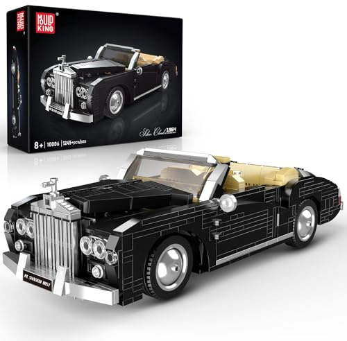 Mould King 10006 - Juegos de construcción de coches clásicos, MOC Vintage Luxury Convertible Model Building Blocks Kits, regalo para adolescentes y adultos entusiastas de las colecciones (más de 1096