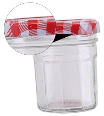 DECOMELODY 6 Piezas botella de miel de vidrio jarra de miel frascos y botes de almacenamiento hermético recipientes para alimentos lata sellada de cocina envases de vidrio para rojo