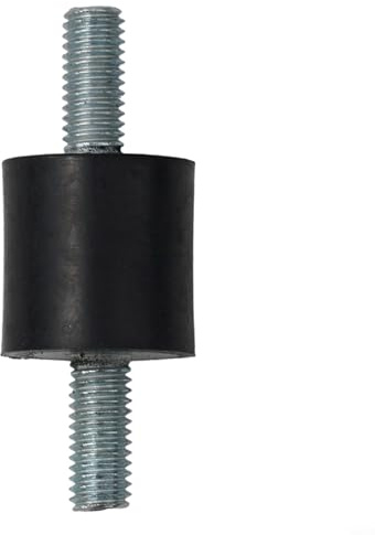 Zilimontt Rubber Vibration Isolator Mount Anti Vibration Rubber Shock Absorber Damper with Metal Threaded Studs for for M5 M6 Machines Generators Compressors Pumps Air(M5x12mm（15mmx15mm）)