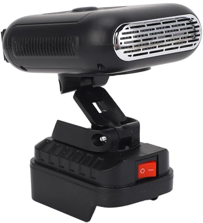 Ejoyous Rechargeable Portable Heater, 90 Degree Flip Battery Operated Space Heater with 90 Degree Flip Design for BL1830 BL1850 BL1840 BL1845 BL1815 BL1820 BL1860B