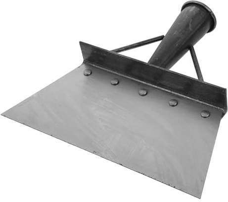 VICASKY Grattoir de Nettoyage Multifonction en Acier Robuste 1 PC Pelle de Jardin 23 L, Outil Métallique pour Déneigement, Désherbage, Entretien Paysager et Nettoyage de Sol