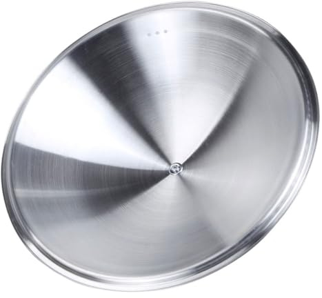 SHINEOFI Stainless Steel Bbq Steak Cover 34cm Portable Food Dome Lid Household Kitchen Fresh-keeping Dome Protector for Outdoor Grilling and Home Cooking