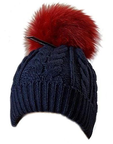 Mütze Echtfellbommel Pudelmütze ECHTFELL Bommelmütze Hat Real Fur Handmade Fellbommel Echt Fell Strickmütze Bommel Pelzbommel Fuchs Fox Raccoon Pelz
