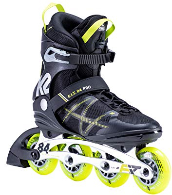 K2 Inline Skates F.I.T. 84 PRO Für Herren Mit K2 Softboot, Black - Yellow, 30E0013, EU: 40 (UK: 6.5 / US: 7.5)
