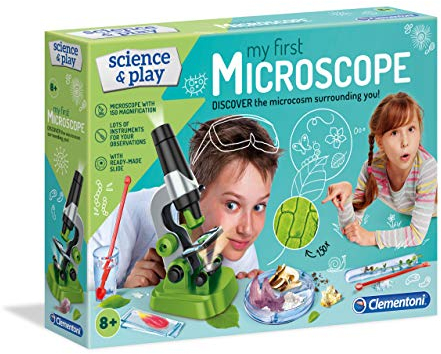 Clementoni- Science and Play Microscope: Real Magnification, Easy to Use, Educational Toy for Kids (8+ Years)