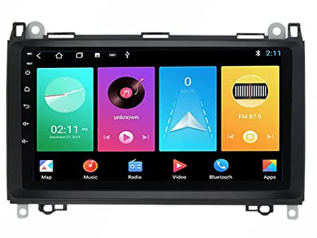 PLOKM Radio de Coche Android 11 Reproductor de DVD para Mercedes Benz B200 A B Clase W169 W245 Viano Vito W639 Sprinter W906 Pantalla GPS 2 DIN Auto Radio Reproductor Multimedia