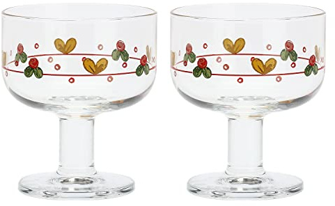 THUN - Set 2 coppette in Vetro Sweet Christmas