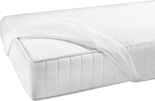 Coprimaterasso BRILLLIANT spugna traspirante stretch jacquard copertura proteggi salva materasso con angoli elastico perimetrale (100X200 CM)