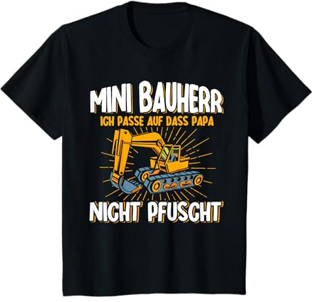 Bauherren Hausbau Papa Nicht Pfuscht Mini Bauherr 2024 T-Shirt