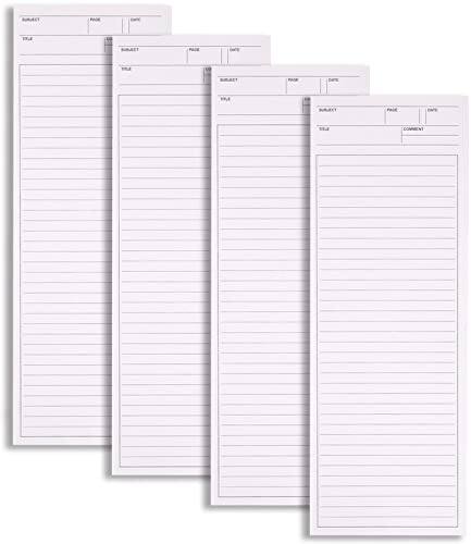 GINCEVHY Notizbuch, liniert, 24 x 8,9 cm, 4 Stück | Personalisierte Notizblöcke für Planung, Aufgaben, Termine, Erinnerungen, Zuhause, Büro, 50 Blatt pro Notizblöcke (liniert)