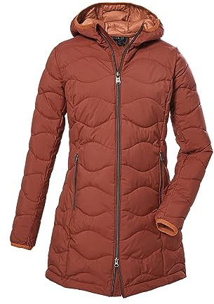 G.I.G.A. DX Femme Parka matelassée avec capuche/parka fonctionnelle aspect duvet GW 20 WMN QLTD PRK, dark apricot, 46, 39844-000