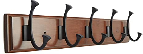 Wandhaken, Garderobenhaken, Wandgarderobe, natürlicher Bambus-Garderobenhaken, Wandmontage, Vintage-Hakenleiste für Kleidung, Eingangsbereich, Foyer, Aufbewahrung, mehrere Garderobenständer, Gardero