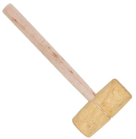 Hemobllo Small Wooden Mallet for Leathercraft Woodworking Hand Tools Camping and Jewelry Making Craft Hammer
