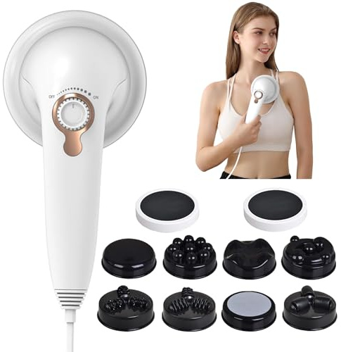 TOTO81JXM Handhållen Celluliter Massager, Kroppsskulptörsmaskin, Lymfdräneringsmassager, Lipo Roller Magmassager för Belly Fett, Elektrisk Ma Wand