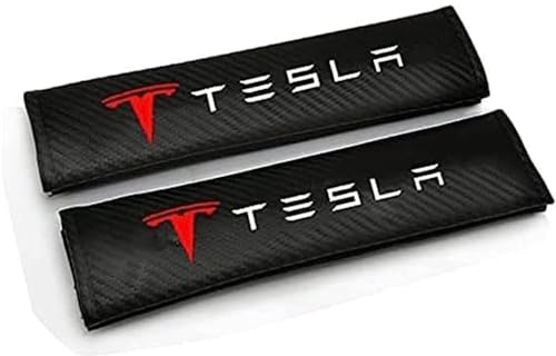 Set de 2 Almohadillas para Cinturón de Seguridad para Tesla, Protector Cinturon Coch Almohadillas para Cinturón de Seguridad de Coche
