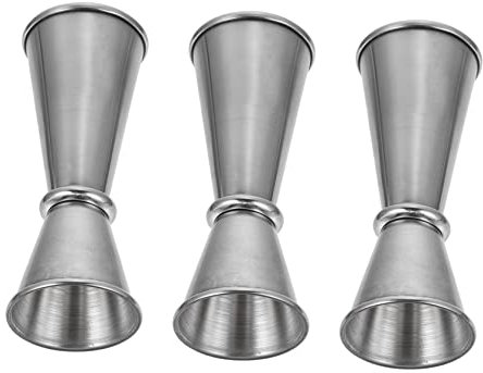 LABRIMP Elegante Juego de Vasos Medidores de Acero Inoxidable para Cócteles de 1 Onza Vasos Medidores Multiusos para Bares Y Cafeterías