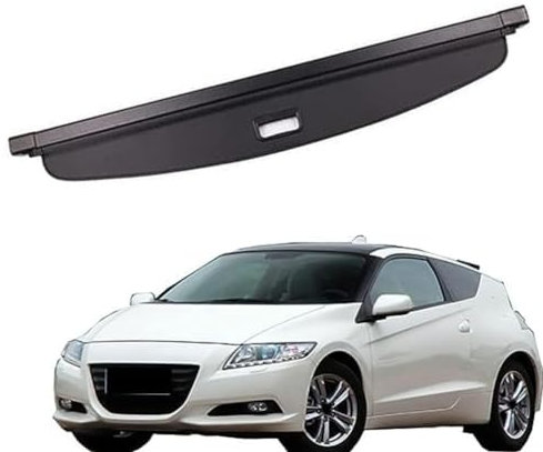 SUHNGE Auto Einziehbarer Laderaumabdeckung Kofferraum für H.o.n.d.a CR-Z CRZ 2011-2016, Schwarz Schutz Der Privatsphäre Abdeckung Hutablage Cargo Cover, Ausziehbar Kofferraumabdeckung Rollo