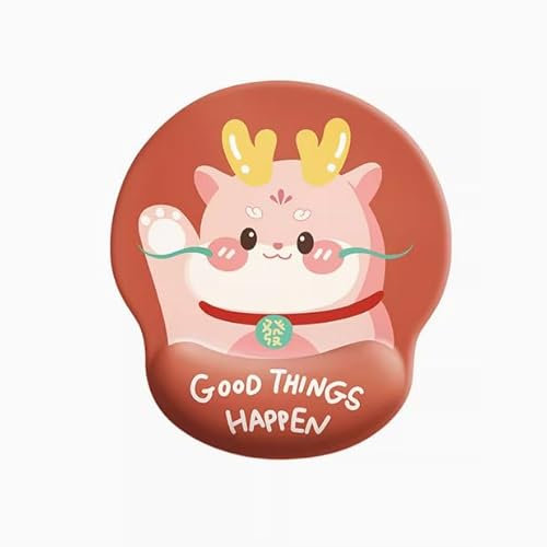 Tapis De Souris Et De Poignet Dragon, Dessin Animé Mignon, Repose-Main, Clavier, Cadeau De Bureau