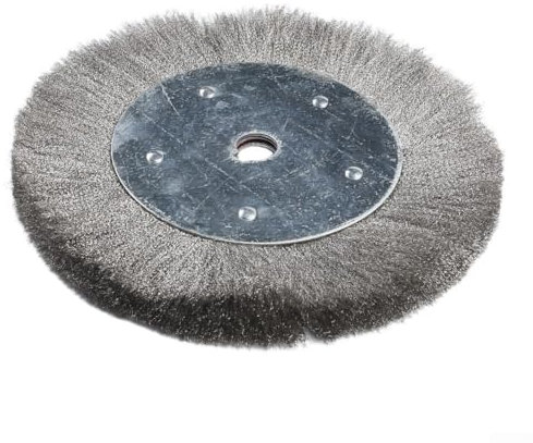 Spazzola metallica per smerigliatrice da banco, efficace pulizia e rimozione della ruggine, diametro 15,2 cm (25,4 cm)
