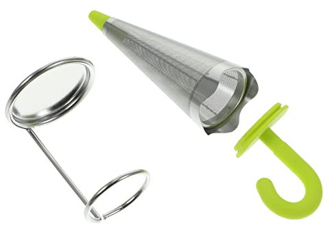 MAGICLULU Stainless Steel Tea Drain Filter Umbrella Design for Loose Tea Straining Infuser Use in Kitchen Settings