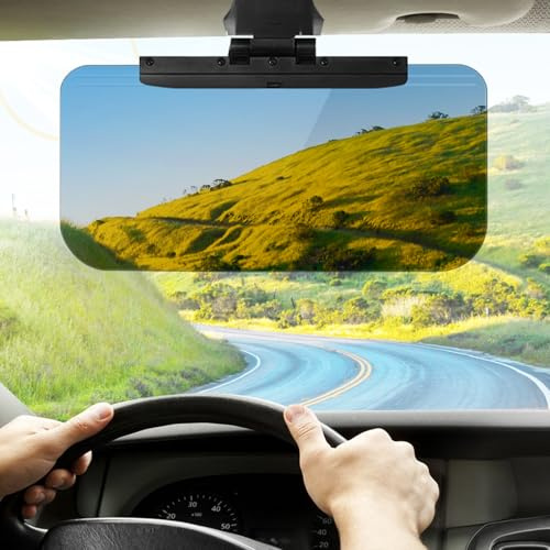 Extension Paresoleil Voiture, Rallonge de Visière Solaire Polarisée pour Voiture, Anti-Reflets de Visière Opaque pour étendre Le Pare-Soleil