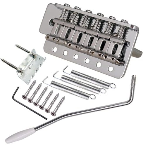 Système De Pont Trémolo Guitare Électrique Avec Base Épaissie Pour Les Pièces Remplacement Des Chaînes Complet Pont Chromé Pour La Guitare