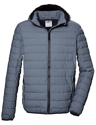 G.I.G.A. DX Uomo Giacca trapuntata/giacca di transizione con cappuccio senza zip GS 84 MN QLTD JCKT, blaugrau, S, 43131-000