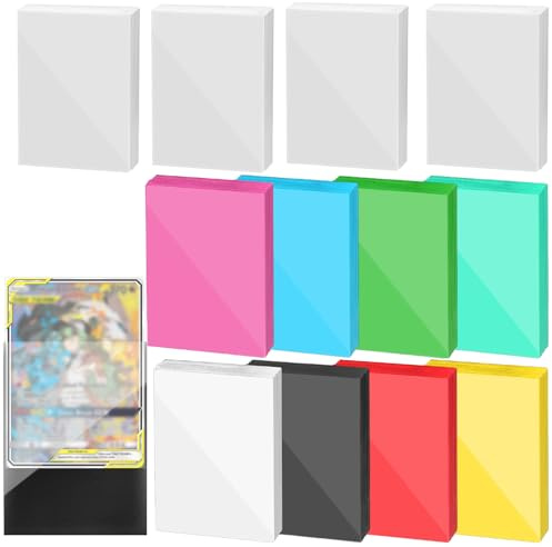 800 Stück Kartenhüllen Sammelkartenhüllen,400 Stück Transparente Sleeves Kartenhüllen und 400 Stück 8 Farbe Matt Card Sleeves für MTG,TCG,Trading Cards Sportkarten (800 Stück 8 Farben + Transparent)