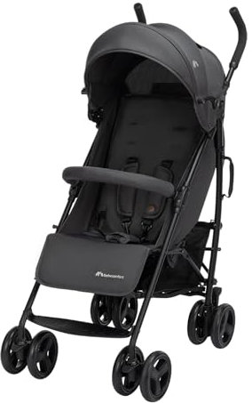Bebeconfort Dusk, Baby Kinderwagen, 0–4 Jahre (0–22 kg), Reise Buggy, Leichter (7,9 kg) Kompakter Kinderwagen, Weiche gepolsterte Stoffe, Klein zusammenklappbar, Einkaufskorb, Mineral Graphite