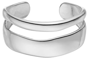 Purelei® Anello Aloha – Anello regolabile con design a doppio nastro – Acciaio inossidabile 18K placcato oro – Gioiello armonioso – Taglia 50–60 – Oro/Argento/Oro rosa, Acciaio inossidabile, Nessuna