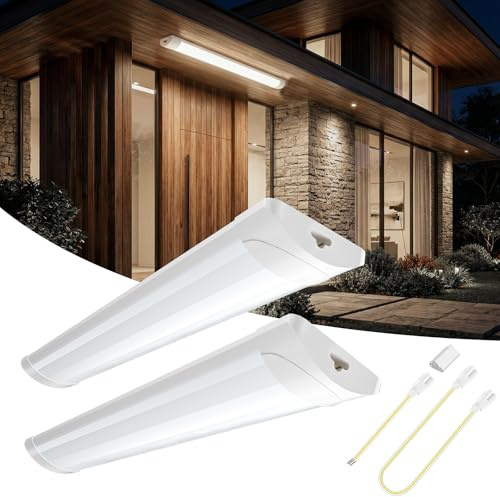 Viugreum 2 Stück LED Leuchtstoffröhre 90cm, Feuchtraumleuchte Röhre 30W LED Deckenleuchte Lampe, 4500K Neutralweiß Leuchtstofflampe, Werkstattlampe Wannenleuchte lampe für Keller, Garage, Küche
