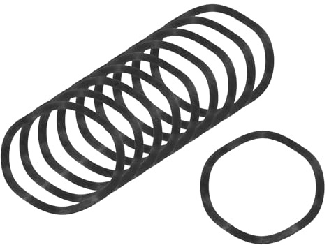 sourcing map Lot de 50 rondelles à ressort ondulées de 7 x 6 x 0,1 cm (ODxIDxT) – Rondelles incurvées en fer pour boulons à vis, rondelles ondulées pour machines (noir)