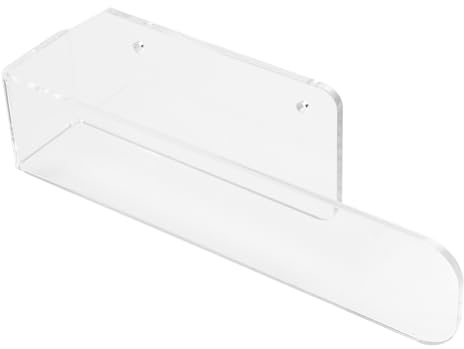 HOLIDYOYO Portasciugamani Acrilico Adesivo da Bagno, Asta Portasciugamani senza Foratura per Piastrelle, Supporto Multiuso per Asciugamani in Cucina e Bagno, Salvaspazio, Trasparente