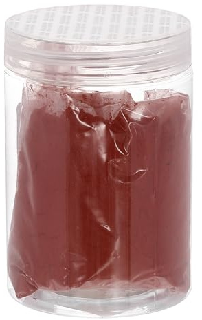 sourcing map Iron Oxide Powder Concrete Pigment 500 Mesh 3.5oz (100g) Iron Oxide Grout Pigment for Pastel Tile Paint Concrete Cement, Brick Red