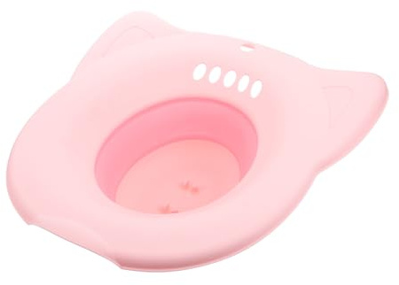 MOTHNUR Faltbarer Sitzbadewanne Toilettenpflegebecken Leichtes Waschbares Haushalts Waschbecken Passend für Toilette Bequemes Sitzbad für Damen und Senioren Langlebig und Einfach zu
